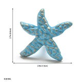 Maxbell Cabinet Knobs Easy Installation Kitchen Cabinet Farmhouse Drawer Pull Handle Sea Stars Blue