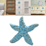 Maxbell Cabinet Knobs Easy Installation Kitchen Cabinet Farmhouse Drawer Pull Handle Sea Stars Blue