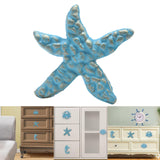 Maxbell Cabinet Knobs Easy Installation Kitchen Cabinet Farmhouse Drawer Pull Handle Sea Stars Blue