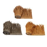Maxbell 2xStraw Roof Thatch Simulation Durable Panel Palm Thatch Roll for Garden Patio A