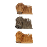 Maxbell 2xStraw Roof Thatch Simulation Durable Panel Palm Thatch Roll for Garden Patio A