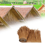 Maxbell 2xStraw Roof Thatch Simulation Durable Panel Palm Thatch Roll for Garden Patio A