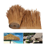 Maxbell 2xStraw Roof Thatch Simulation Durable Panel Palm Thatch Roll for Garden Patio A