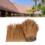 Maxbell 2xStraw Roof Thatch Simulation Durable Panel Palm Thatch Roll for Garden Patio A