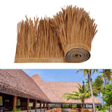 Maxbell 2xStraw Roof Thatch Simulation Durable Panel Palm Thatch Roll for Garden Patio A