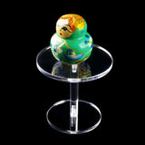 Maxbell 2x Pedestal Display Riser Stands Modern Acrylic Jewelry Display Rack Earring 9.5cm High