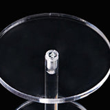 Maxbell 2x Pedestal Display Riser Stands Modern Acrylic Jewelry Display Rack Earring 9.5cm High