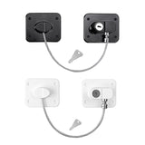 Childproof Safety Lock Cabinets Door Restrictor Freezer Lock for Office Home Black