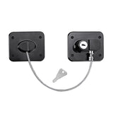 Childproof Safety Lock Cabinets Door Restrictor Freezer Lock for Office Home Black