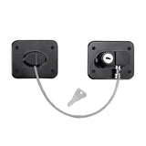 Childproof Safety Lock Cabinets Door Restrictor Freezer Lock for Office Home Black
