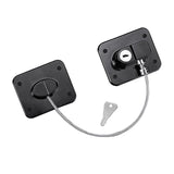 Childproof Safety Lock Cabinets Door Restrictor Freezer Lock for Office Home Black