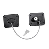 Childproof Safety Lock Cabinets Door Restrictor Freezer Lock for Office Home Black