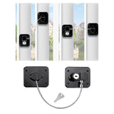 Childproof Safety Lock Cabinets Door Restrictor Freezer Lock for Office Home Black
