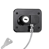 Childproof Safety Lock Cabinets Door Restrictor Freezer Lock for Office Home Black