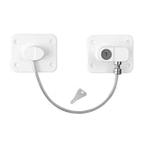 Childproof Safety Lock Cabinets Door Restrictor Freezer Lock for Office Home White