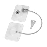 Childproof Safety Lock Cabinets Door Restrictor Freezer Lock for Office Home White