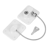 Childproof Safety Lock Cabinets Door Restrictor Freezer Lock for Office Home White