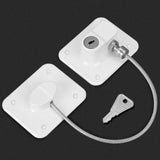 Childproof Safety Lock Cabinets Door Restrictor Freezer Lock for Office Home White
