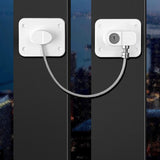 Childproof Safety Lock Cabinets Door Restrictor Freezer Lock for Office Home White