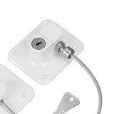 Childproof Safety Lock Cabinets Door Restrictor Freezer Lock for Office Home White