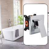 Maxbell Shower Mixing Valve Dark Shower Bathroom Single Function Shower Handle Valve Silver