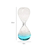 Maxbell 2xBubble Singing Hourglass Handmade Sand Timer Birthday Present for Lover Kids blue