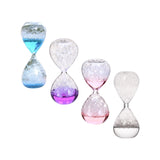 Maxbell 2xBubble Singing Hourglass Handmade Sand Timer Birthday Present for Lover Kids blue