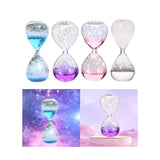 Maxbell 2xBubble Singing Hourglass Handmade Sand Timer Birthday Present for Lover Kids blue