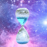 Maxbell 2xBubble Singing Hourglass Handmade Sand Timer Birthday Present for Lover Kids blue