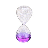 Maxbell 2xBubble Singing Hourglass Handmade Sand Timer Birthday Present for Lover Kids purple