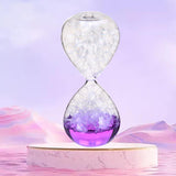 Maxbell 2xBubble Singing Hourglass Handmade Sand Timer Birthday Present for Lover Kids purple