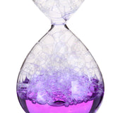 Maxbell 2xBubble Singing Hourglass Handmade Sand Timer Birthday Present for Lover Kids purple