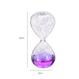 Maxbell 2xBubble Singing Hourglass Handmade Sand Timer Birthday Present for Lover Kids purple