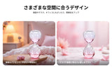 Maxbell 2xBubble Singing Hourglass Handmade Sand Timer Birthday Present for Lover Kids pink