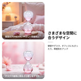 Maxbell 2xBubble Singing Hourglass Handmade Sand Timer Birthday Present for Lover Kids pink