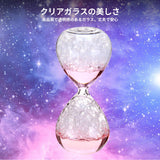 Maxbell 2xBubble Singing Hourglass Handmade Sand Timer Birthday Present for Lover Kids pink