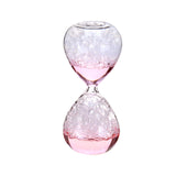 Maxbell 2xBubble Singing Hourglass Handmade Sand Timer Birthday Present for Lover Kids pink