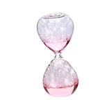 Maxbell 2xBubble Singing Hourglass Handmade Sand Timer Birthday Present for Lover Kids pink