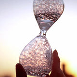 Maxbell 2xBubble Singing Hourglass Handmade Sand Timer Birthday Present for Lover Kids pink