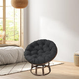 Maxbell 2xHammock Chair Cushion Hanging Egg Chair Cushion for Hanging Baskets Black