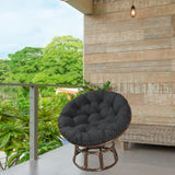 Maxbell 2xHammock Chair Cushion Hanging Egg Chair Cushion for Hanging Baskets Black
