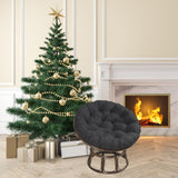 Maxbell 2xHammock Chair Cushion Hanging Egg Chair Cushion for Hanging Baskets Black