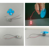 Wind Power Generator Physics Simple Circuit Electrical Lighting Assembly Kit