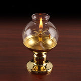 Maxbell Maxbell Ghee Lamp Holder Alloy Meditation Tea Light Holder for Desktop Bedroom Decor Style A