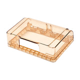 Socket Waterproof Box 118 Type Outlet Cover for Home Improvement Office 1Pcs Light Brown