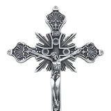 Maxbell 2xJesus Crucifix Sculpture Figurine Crucifix with Stand for Prayers Home Table