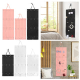 Hair Accessory Organizer Ribbons Hair Clips Hanger for Collection Organizing Pink 104cmx38cm