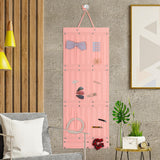 Hair Accessory Organizer Ribbons Hair Clips Hanger for Collection Organizing Pink 104cmx38cm