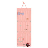 Hair Accessory Organizer Ribbons Hair Clips Hanger for Collection Organizing Pink 104cmx38cm