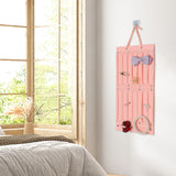 Hair Accessory Organizer Ribbons Hair Clips Hanger for Collection Organizing Pink 66cmx35cm